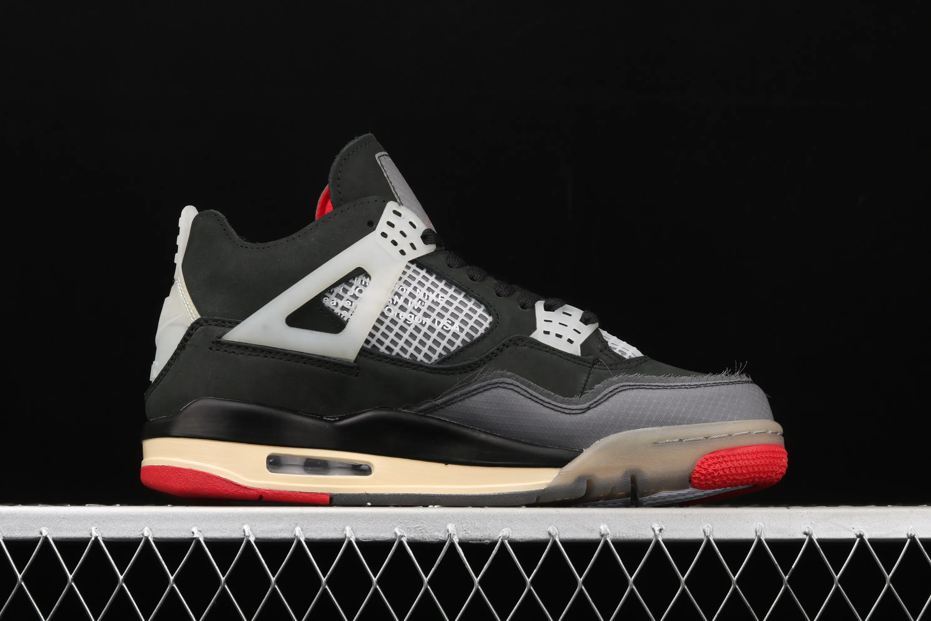 All categories Air Jordan Jordan series basketball shoes Air Jordan 4 Special offer Air Jordan 4 AJ4 Joe 4 replica black and red CV9388-001